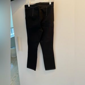 Theory cropped pants with white stitching